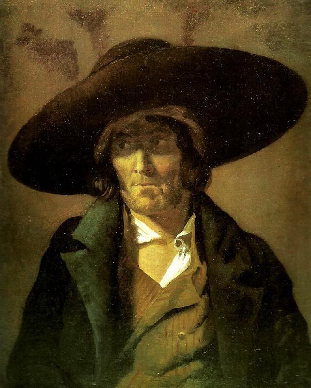 Theodore   Gericault portrait d' homme dit le vendeeen